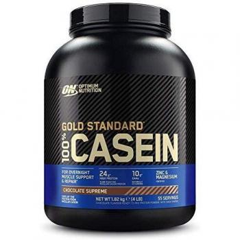 Optimum Nutrition Gold Standard Casein, Proteinas de Caseina en Polvo con BCAA Aminoacidos Esenciales, Zinc y Magnesio en Polvo, Chocolate, 55 Porciones, 1,82 kg, Embalaje Puede Variar