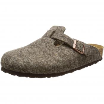 Birkenstock Boston Wool, Unisex-Adults' Clogs, Brown, 5.5 UK