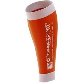 Compressport CALF R2 Naranja. Pernera Hombre - Mujer. Talla T4