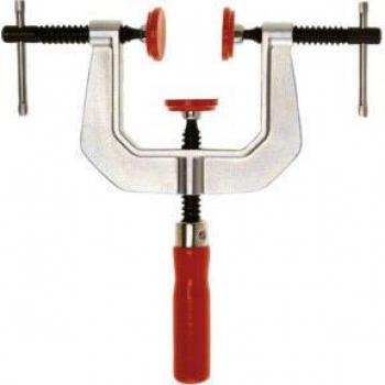 Tornillo de apriete para cantos en C KT8 - Bessey, características: diseño robusto, capacidad de sujeción alta, ajuste preciso, ideal para trabajos de carpintería y ebanistería