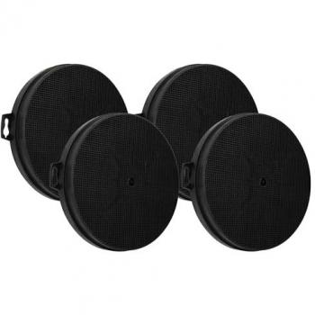 4x Filtro de Carbón Activado 21 cm Compatible con Campanas Extractoras Airforce HEK 90 x M2987, ROK 881116 F5, ROK 881115 F5, LARA 90