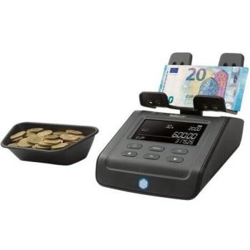 Safescan 6175 Balanza Contadora de Dinero y Monedas con Cálculo de Valor, Detección de Artículos No Monetarios, Color Negro