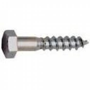 1410J212 - Tirafondos Zn R/M Cabeza Hexagonal 6X30Mm 4U E