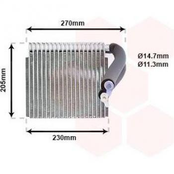 Evaporador de aire acondicionado VAN WEZEL 3000V051