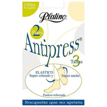 ANTIPRESS SOCQUETTE 15, COLOR AZAHAR, TALLA S