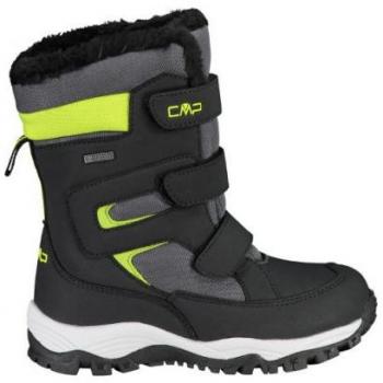 CMP Kids Hexis Waterproof Snow Boots (Black Green)