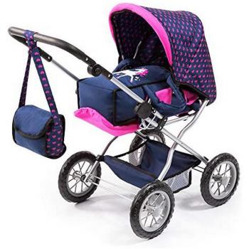 Carrito para Muñecas Reig Big Combi Azul Rosa