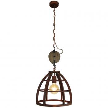 Lámpara Colgante Matrix 34cm E27 60W Rústica, Kette Ajustable