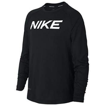 NIKE B NP LS Fttd Top Camiseta de Manga Larga, Niños, Black/