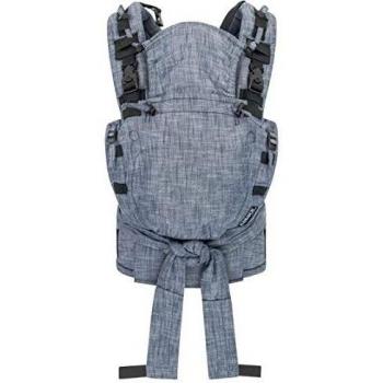 Portabebés Hoppediz Nabaca Basic-Set Regular Denim - Ajustable, desde el nacimiento, diseño denim