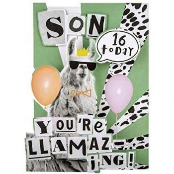Hallmark - Tarjeta de felicitación de 13 cumpleaños para hijo de hijo, diseño 3D troquelado