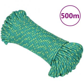 Cuerda de barco polipropileno verde 3 mm 500 m