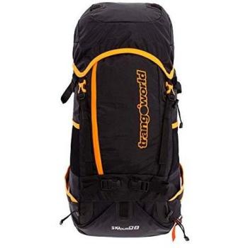 Trangoworld Mochila Ski Tour 28 Ft, Unisex, Negro/Flúor Orange, Talla única