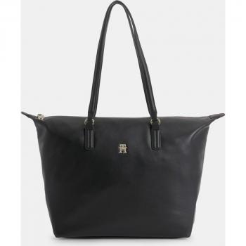 Bolso Tommy Hilfiger Poppy Plus Tote Negro Mujer