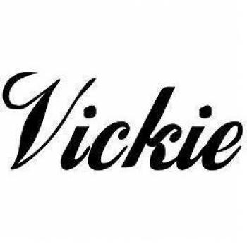 Vickie nombre de niña o Boy nombre habitación nombre pared cita Arte Vinilo Adhesivo