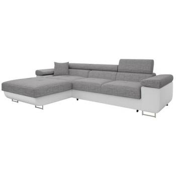 Sofá Rinconero Comfivo S102, Función de Descanso, Caja de Ropa de Cama, 280x170x70cm