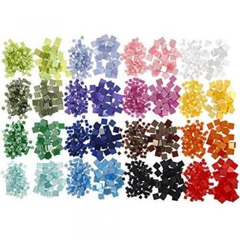 Mini Mosaicos 5x5 y 10x10 mm, grosor 2 mm, paquete de 32 unidades de 25 g