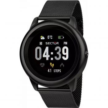 Sector No Limits S-01 Smart Digital Black Mesh Watch