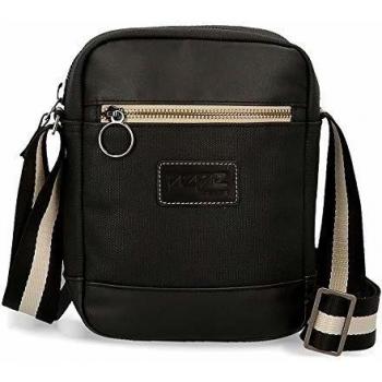 Pepe Jeans Strike Bandolera Pequeña Negro 16x21x7 cms algodón