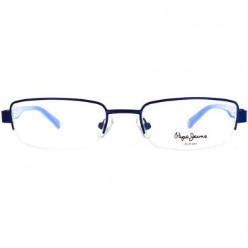 Pepe Jeans PJ2031 Kids C2 Kids' Eyeglasses Blue Size 47 - Frame Only, Free Lenses, HSA/FSA Insurance, Blue Light Block Available
