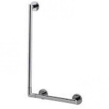 Asa Angular Keuco Plan Care 90 Grados, 465mm x 765mm, Aluminio Eloxido/Chromado