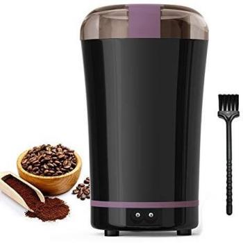 POWERAXIS Molinillo de Café Eléctrico, Molinillo de Café de 450W Molinillo con Cuchilla de Acero Inoxidable para Semillas de Granos de Café Tuerca Especia Pimienta de Hierbas