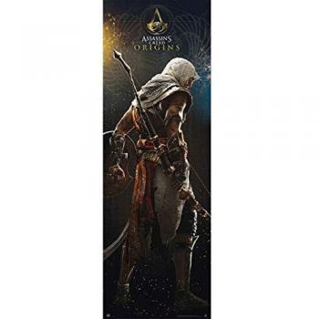 Grupo Erik Editores Puerta - Poster con diseño Assassins Creed Origins, 53 x 158 cm