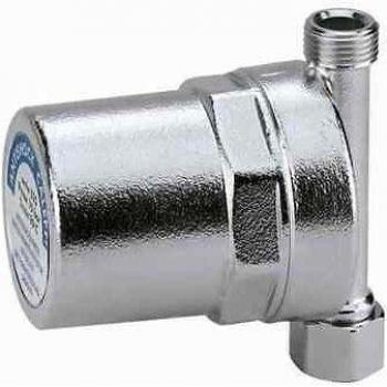 Amortiguador de golpes de ariete Caleffi 525130, 3/8 IG x 3/8 AG, cuerpo de latón cromado