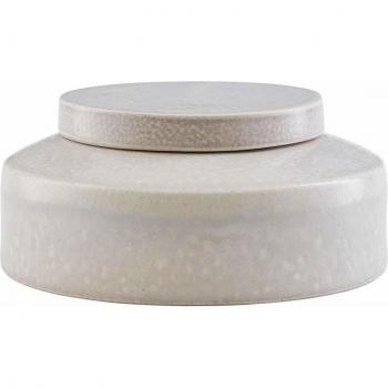House Doctor Almacenamiento con Tapa, Kala, Gris Claro, h: 7,6 cm, diámetro: 15,5 cm, 600 ml, Multicolor, Talla única