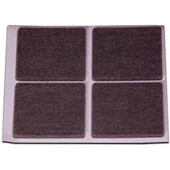 Brinox B76140G Deslizadores de fieltro sintético, Gris, 44x38 mm, Set de 4 Piezas