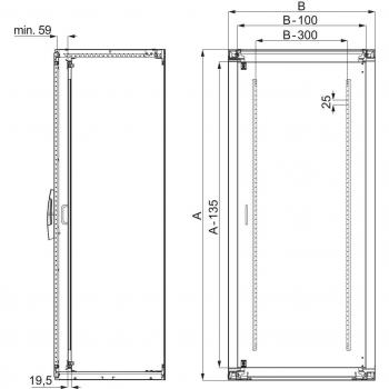 Schneider elec pue - mam 38 11 - Puerta interior sf-sm 1600x800mm