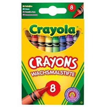 Crayola - 8 Ceras, variedad de colores