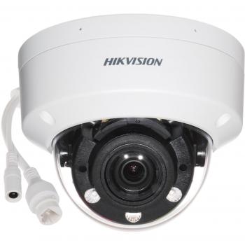 Cámara IP de Vigilancia Hikvision 4MP con Lente Varifocal 2.8-12mm, Visión Nocturna IR 30m, Resistencia IK08 y Smart Hybrid Light - DS-2CD1743