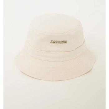 Jacquemus Men's Le Bob Gadjo Bucket Hat in Off White, Size Small