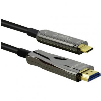 Cable Adaptador USB-C a HDMI 30m, 4K@60Hz, Activo, Óptico