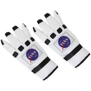 Guantes de Astronauta NASA Blanco y Negro Adulto