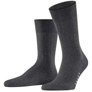 Falke Milano Men's Anthracite Melange Cotton Socks Size 10-11