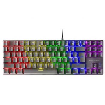 Teclado Mecánico Mars Gaming MK80 Negro FRGB, Switch Rojo, TKL, Antighosting, Idioma US