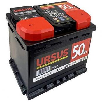 Batería para Coche URSUS 50Ah 450A 12V - Dimensiones: 207 x 175 x 190 mm, Calidad Superior