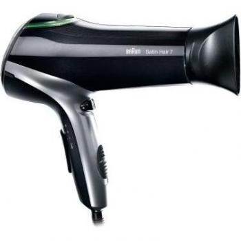 Secador de Pelo Braun Satin Hair 7 HD 710 - Negro, Tecnología de Iones y Protección del Cabello