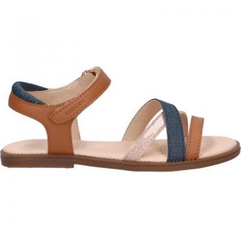 Sandalias Geox Karly para Mujer y Niña, Cognac/Avio, Talla 24 EU