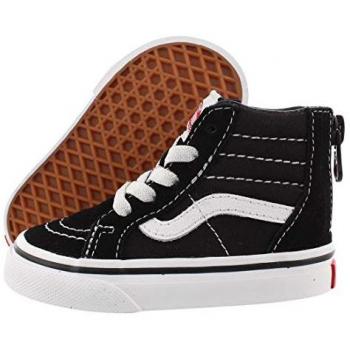 Zapatillas Sk8-Hi Zip Vans para niños color negro