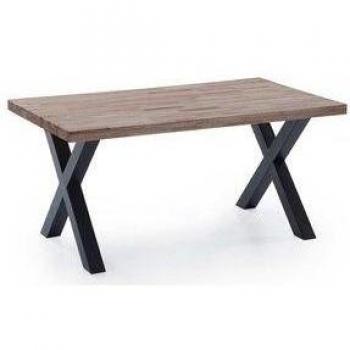 Mesa de comedor X-Loft rectangular diseño nórdico 76x160x90 cm