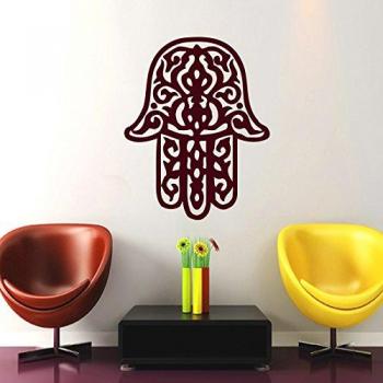 Fátima Hamsa wallkraft TecGadgets arte rwyp de la mano de Buda indio uglymug dodoskinz Lotus vinilo casa decoración Mural