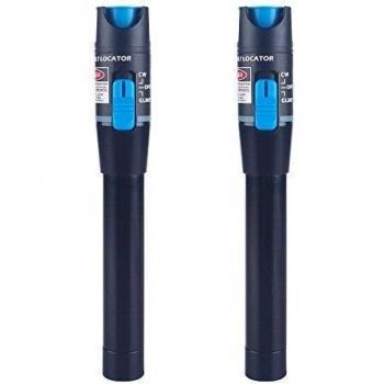 2 Pack SainSonic TL532 10mw Visual Fault Locator Fiber Optic Cable Tester Meter for CATV Telecommunications Engineering Maintenance
