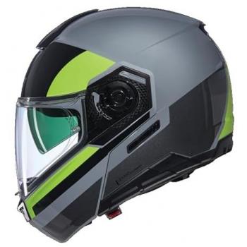 Casco Modular Nolan N90-3 Roboto Gris-Negro-Amarillo Talla M