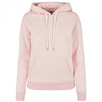 Urban Classics Women's Color Melange Hoodie - Pink Mix