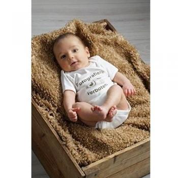 Schnizler Kurzarm, Fotografieren Verboten, Oeko-tex Standard 100-Body Bebé niños    Beige