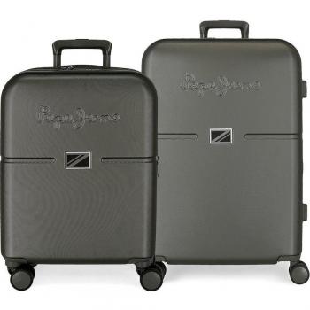 Pepe Jeans Accent Juego de Maletas Rígidas Negro 55-70cm con Capacidad de 116L