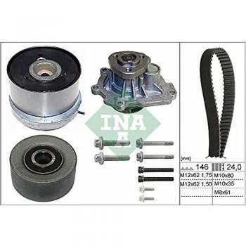 1 Bomba de agua + kit correa distribución INA 530 0724 30 adecuado para FIAT